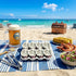 8Pcs 2.4x1.4x0.98in LOGOFUN Artificial Oysters Model Fake Shellfish Seafood Photography Prop Simulation Oysters Prop