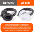 WC Wicked Cushions PadZ - Thick & Soft Ear Pads for ATH M50X, M40X, SteelSeries Arctis, HyperX Cloud, Logitech G Pro X,