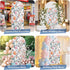 Jnbasdffb 7.2 Floral Blossom Wedding Arch Cover,Stretchy Spandex Arch Backdrop Stand Covers FT,Farmhouse Oil Painting