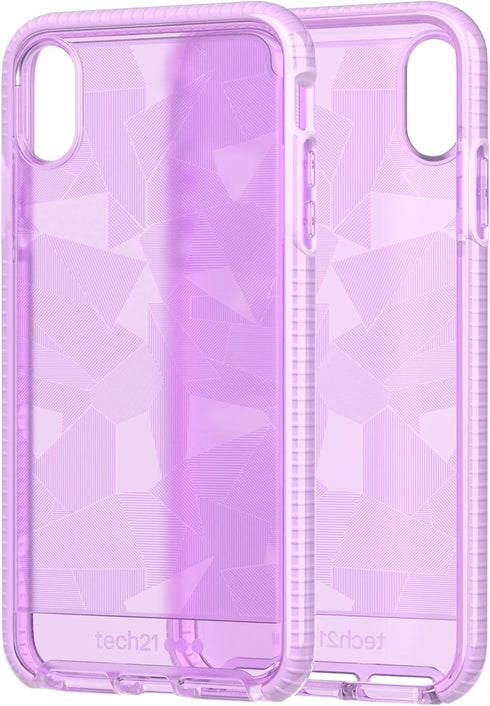tech21 Evo Edge Phone Case - 12ft Drop Protection for Apple iPhone Xs Max - Orchid