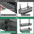 Multi-Model Under Desk Cable Management Tray 2 Packs, Metal Wire Management Clamp for No Damage to Desk (Black)