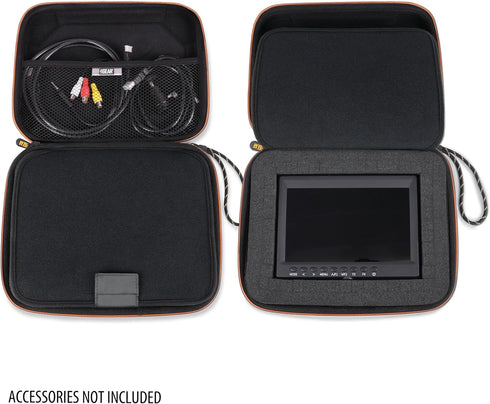 USA GEAR Camera Monitor Case, Portable Hard Case with Foam Interior, Water Resistant for Neewer 7 Inch Monitor