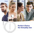 Wired Headphones 3.5mm Jack Aux Earbuds, Corded Earphones with Microphone Volume Control Noise Isolation for iPhone 6