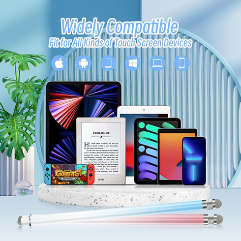 Stylus Pens for Touch Screens (5 Pcs), High Precision Fiber Tips Stylus Pen for iPad Compatible with