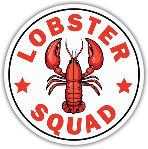 Lobster Sticker Cute Animal Lover Decal Lobster Squad Funny Gifts Vinyl Stickers