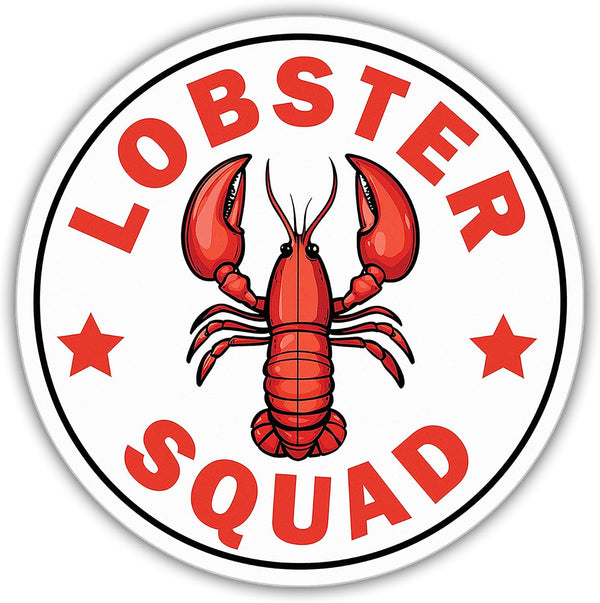 Lobster Sticker Cute Animal Lover Decal Lobster Squad Funny Gifts Vinyl Stickers