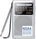 Greadio NOAA Weather Radio, AM/FM Battery Operated Portable Radio with Best Reception for Emergency