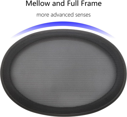 6" x 9" Speaker Grill Covers, Car Speaker Subwoofer Guard Protector, ABS Plastic Frame with Metal Mesh, Black - 2Pcs