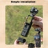 FiTSTILL Lightweight Black Silicone Non-Slip Desktop Mount for DJI Osmo Pocket 3, Compact with Charging Opening