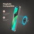 ENCASED Thin Black Silicone Magnetic Phone Grip Holder - Compatible with MagSafe