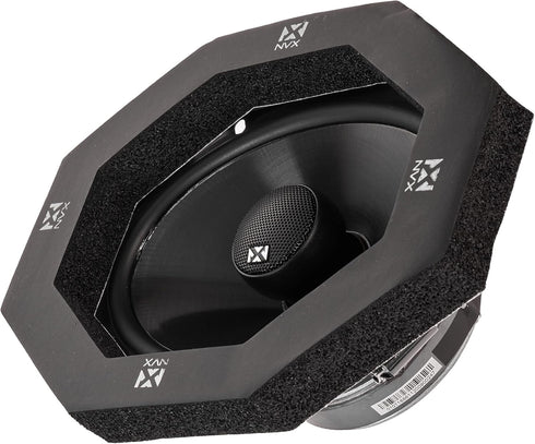 NVX FRING68 2 Piece Universal 6x8” Self Adhesive Foam Speaker Ring Kit with Foam Base Pad
