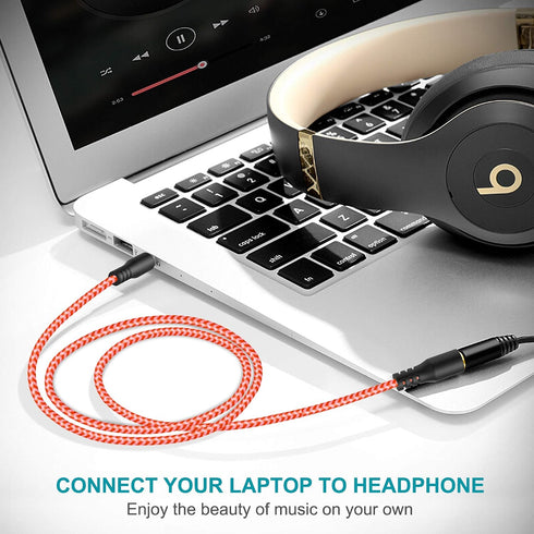 7 Pack 3.5mm AUX Cord for Car, Auxiliary Audio Cable, Stereo AUX Cable with Flexible Nylon Braided Cords for Car iPad