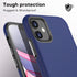 CellEver Heavy-Duty Case for iPhone 11, Dual Layer, Military Grade Protection, Slim, Shockproof Non-Slip, Navy Blue