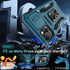 DEERLAMN Case for iPhone 15 with Slide Camera Cover + Screen Protector (2 Packs), Military Grade Shockproof - Light Blue
