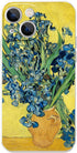 iPhone 14 Plus Case, Flower Irises by Van Gogh Aesthetic Retro Waterproof Slim Phone Cover for iPhone 14 Plus
