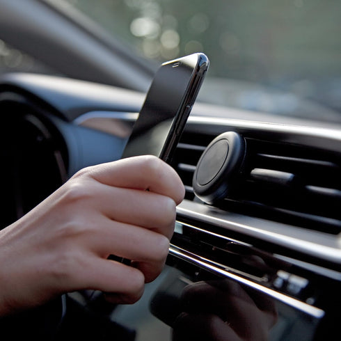 BoxWave Car Mount Compatible with Samsung Galaxy A71 5G - Minimus MagnetoMount, Magnetic Holder