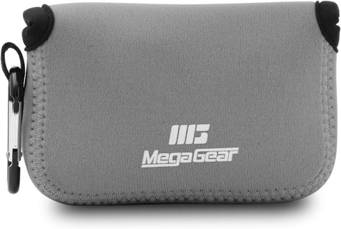 MegaGear Neoprene Camera Case Bag ''Ultra Light'' with Carabiner for Panasonic Lumix DC-ZS80, DC-ZS70, DMC-ZS100,