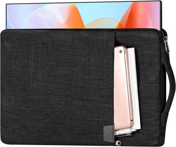 Banero 17.3-inch Portable Monitor Case with Acessories Storage, Sleeve for Most 17.3" Portable