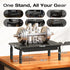 3 2 Pack Computer Monitor Stand Riser with Storage, Height Adjustable Laptop Desktop Monitor Stand with Drawer, Metal
