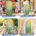 Jnbasdffb 7.2 Yellow Leaves Wedding Arch Cover, Stretchy Spandex Arch Backdrop Stand Covers FT, Modern Oil Painting