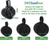 Two Large Black Heavy Duty Marine Wakeboard Tower Pod Speaker Covers for Large Round Boat Speakers