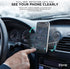 iHome 360 Air Vent Clip Car Mount, Rotation, Secure Fit, Adjustable Grip (Magnetic Air Vent)