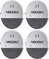 AINOORA Window Alarms 4 Pack, 130dB Loud Glass Break Sensor & Vibration Alarm