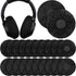 100 Pieces Disposable Headphone Ear Covers, Sanitary Non-Woven Stretch Earpad Covers for Most On-Ear Headphones (Black,