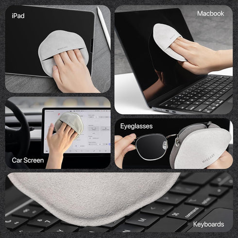 MAGEASY Microfiber Cleaning Cloth for Electronics, iPhone iPad MacBook, Car Screen Cleaner, Keyboards, Eye Glasses