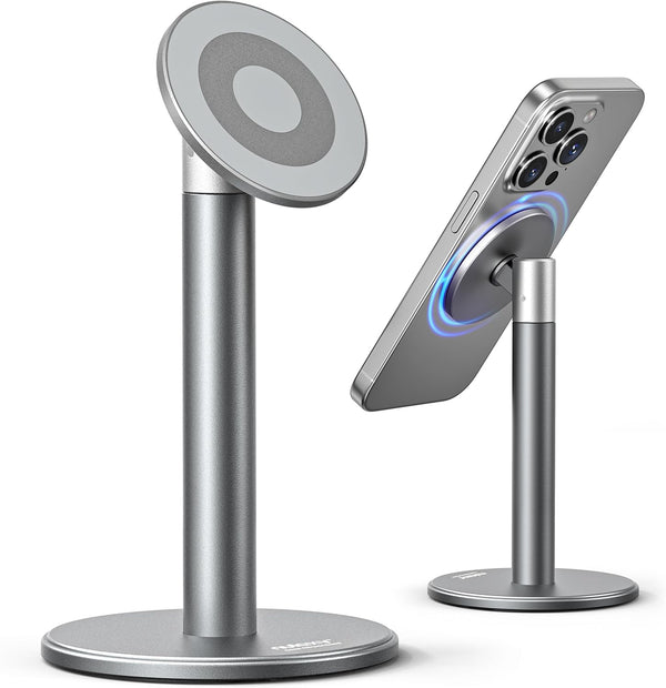Nulaxy Magnetic Full Aluminum Cell Phone Stand for MagSafe with Metal Ring, 360