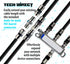 TechDirect RG6 4k 1FT 2FT 3FT 5FT 6FT 10FT 15FT 20FT 25FT 50FT Coaxial Cable - Made in USA for High Speed Internet