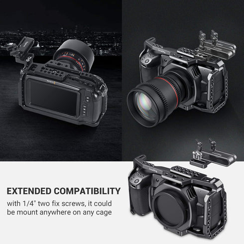 SMALLRIG Mount Bracket SSD Holder for Samsung T5 SSD, Compatible with BMPCC 4K & 6K and Z CAM (New Version) – 2245B