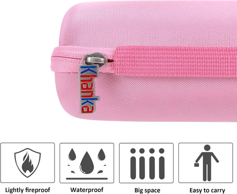Khanka Hard Travel Case for Ortizan Portable Bluetooth Speaker, IPX7 Waterproof Wireless Speaker, Case Only (Pink)