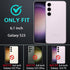 for Samsung Galaxy S23 Case, Military Grade Shockproof/Drop Proof/Dust Proof Case with 2Pcs Self Healing Flexible TPU Screen Protector & Camera Lens Protector (Blue/Turquoise)