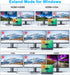 Aibilangose 10 1 HDMI/VGA/PD/USB/SD/TF/3.5mm Docking Station Dual Monitor, USB C to Dual HDMI Adapter, Computer Docking