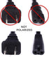 THE CIMPLE CO Figure 8 Power Cord (2 Prong) with Copper Wire Core, Non Polarized for Satellite, CATV, Game Systems, 8
