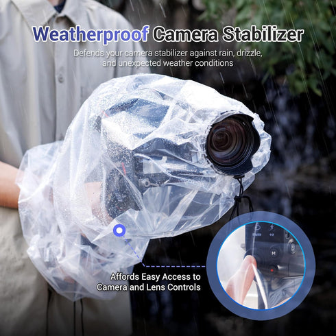 2Pack Clear Stabilizer Rain Cover for DJI RS 4 Pro RS3 Mini Pro, RSC 2, RS 2, ZHIYUN Weebill, Crane M2S