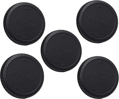 Fotasy (5 Packs) M43 Rear Cap, MFT Rear Lens Cover, Rear Lens Cap