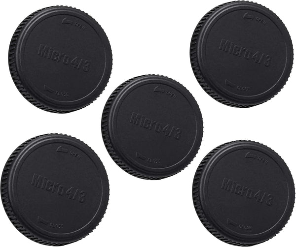 Fotasy (5 Packs) M43 Rear Cap, MFT Rear Lens Cover, Rear Lens Cap