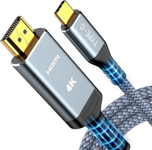 Highwings USB C to HDMI Cable 6FT(4K@60Hz), High Speed Type C to