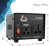 Pyle Step Up and Down Converter - 500 Watt Voltage Transformer with USB Charging Port