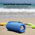 MIATONE Portable Outdoor Bluetooth Speakers, Waterproof, Blue