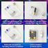 Copkim 6 Pack Pack 5V 3 Pcs USB Battery for LED Lights, USB to Battery for Plug in Lights, Portable AA Holder Box