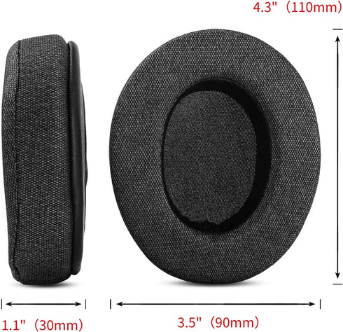 Replacement Ear Pads Cups Cushion - Compatible with Corsair HS50 HS60 HS70 Pro Gaming Headset Headphones (Style 3)