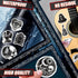 100PCS Waterproof Cool Gothic Stickers, Black and White Punk Vinyl Decals for Water Bottle, Phone Case, Laptop, Horror