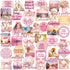 Pink Vision Board Stickers - 50 Pcs Cute Aesthetic Travel Planner Scrapbooking
