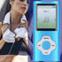 MP3 MP4 1.8in 128GB Player, Lossless Sound Portable Video Music Player, Color Screen Digital Music Player with Speaker