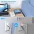 Power Strip with USB - Surge Protector Flat Plug with 8 Outlets & 6 USB Ports, 5ft Extension Cord
