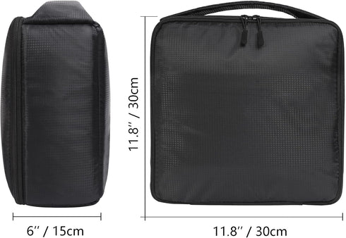 AYVANBER Water Resistant Camera Insert Bag DSLR SLR Camera Case Upgraded Version and Lens Storage Carrying Case (Black)