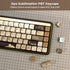 Oasis PBT Keycaps, MOA Custom Keyboard Keycaps Set, 140 Keys, 5 Side Dye Sublimation for Cherry Gateron MX Switches